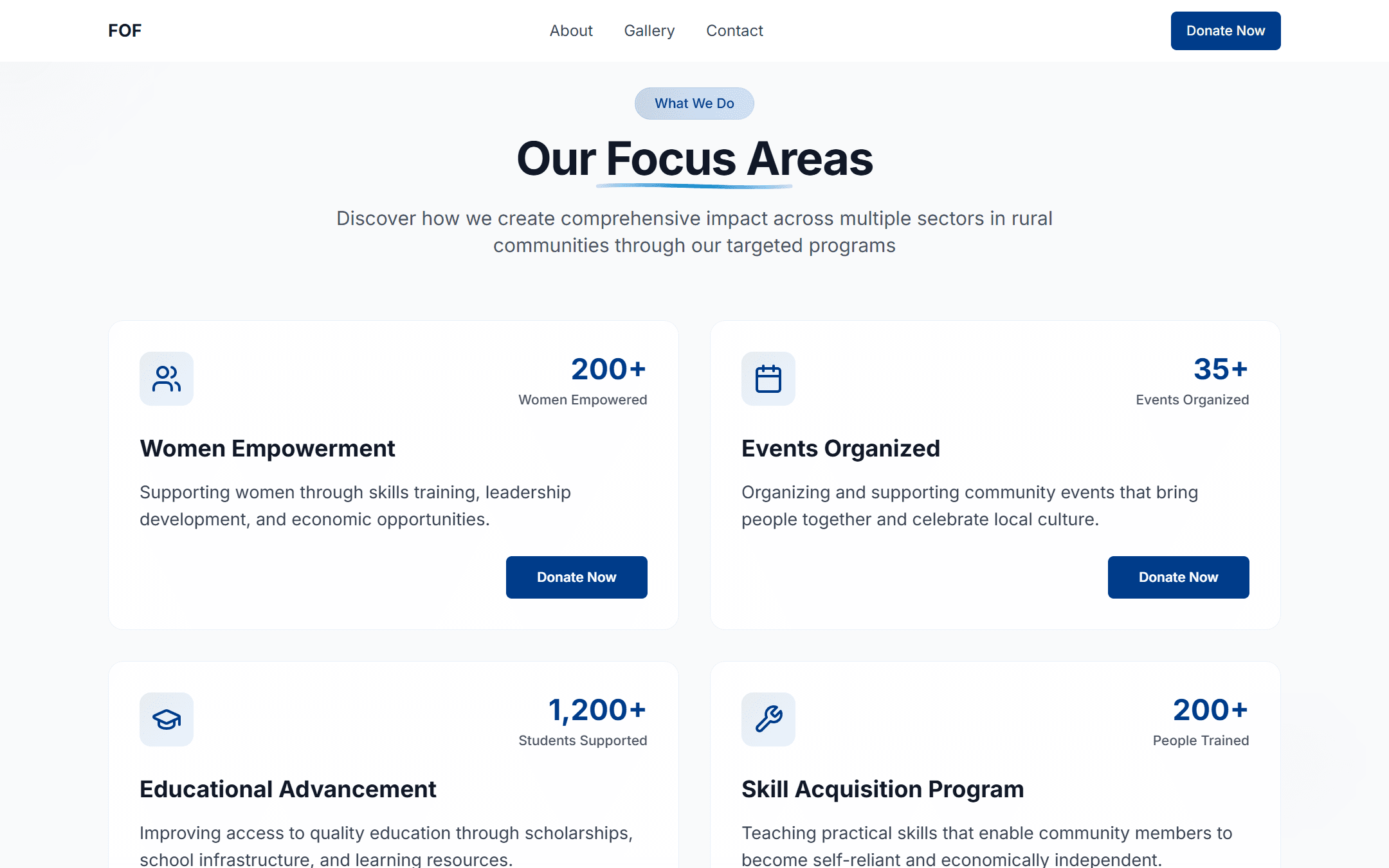 Funmi Omoniyi Foundation screenshot 2