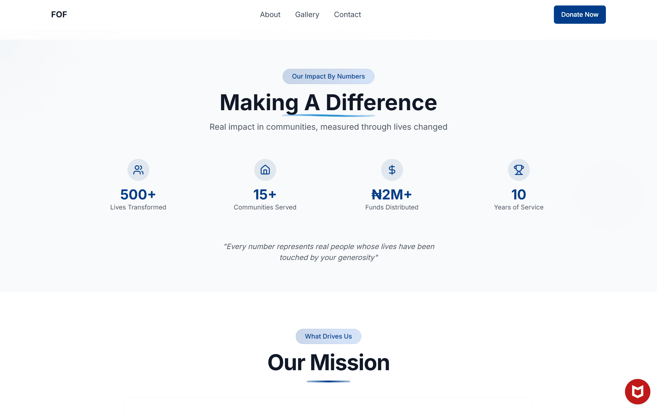 Funmi Omoniyi Foundation screenshot 3