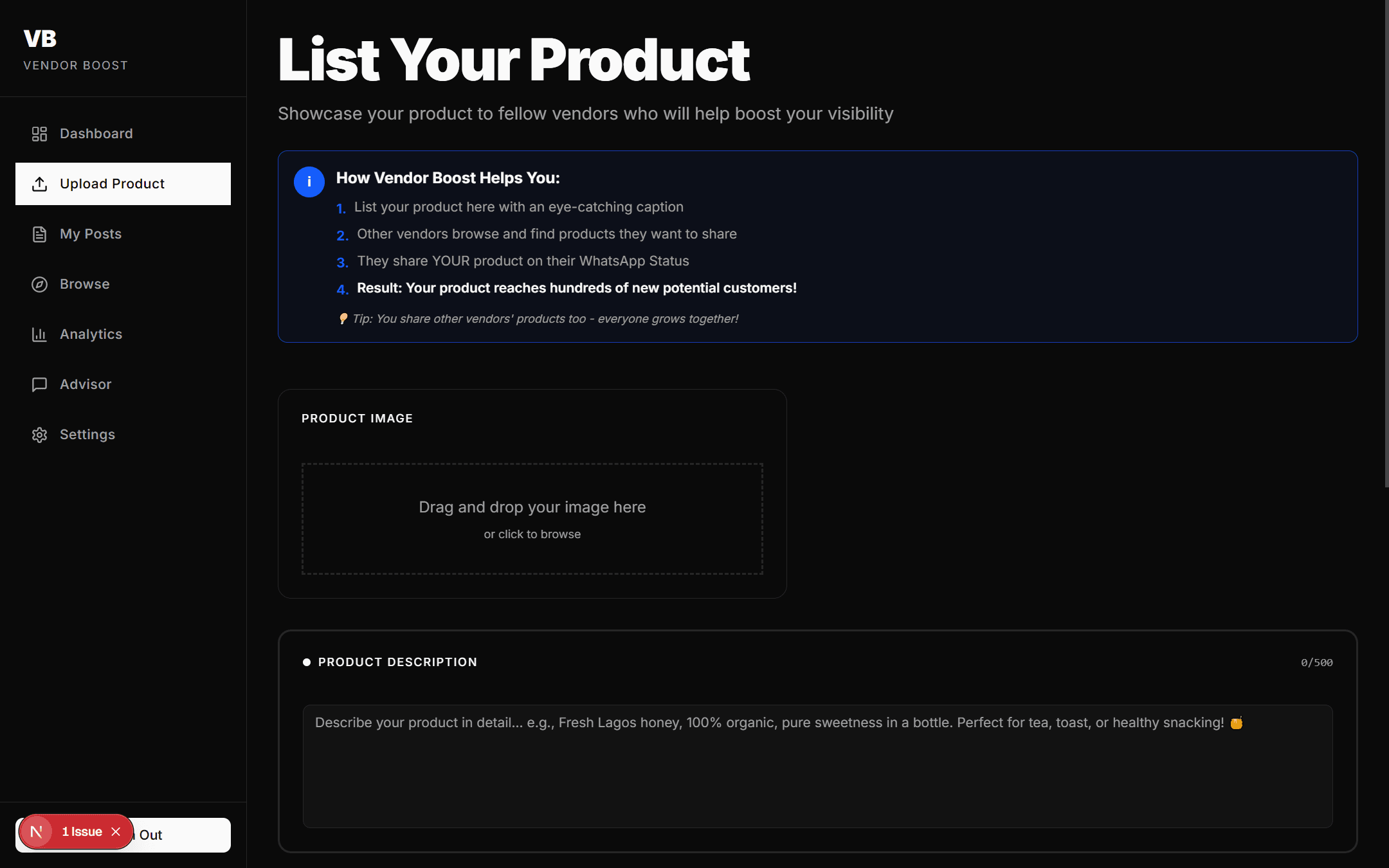 Vendor Boost screenshot 1