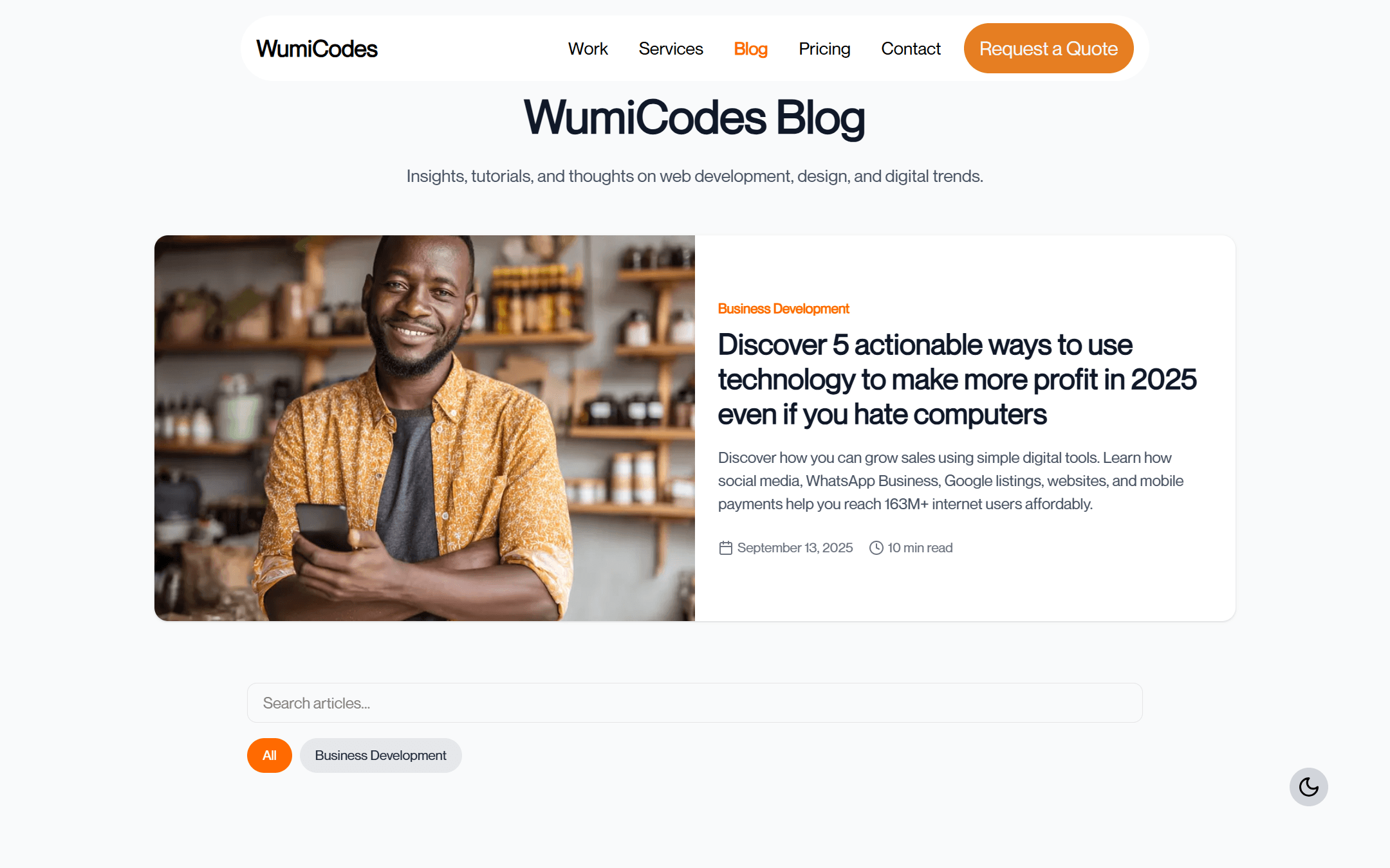 WumiCodes Tech Agency screenshot 2
