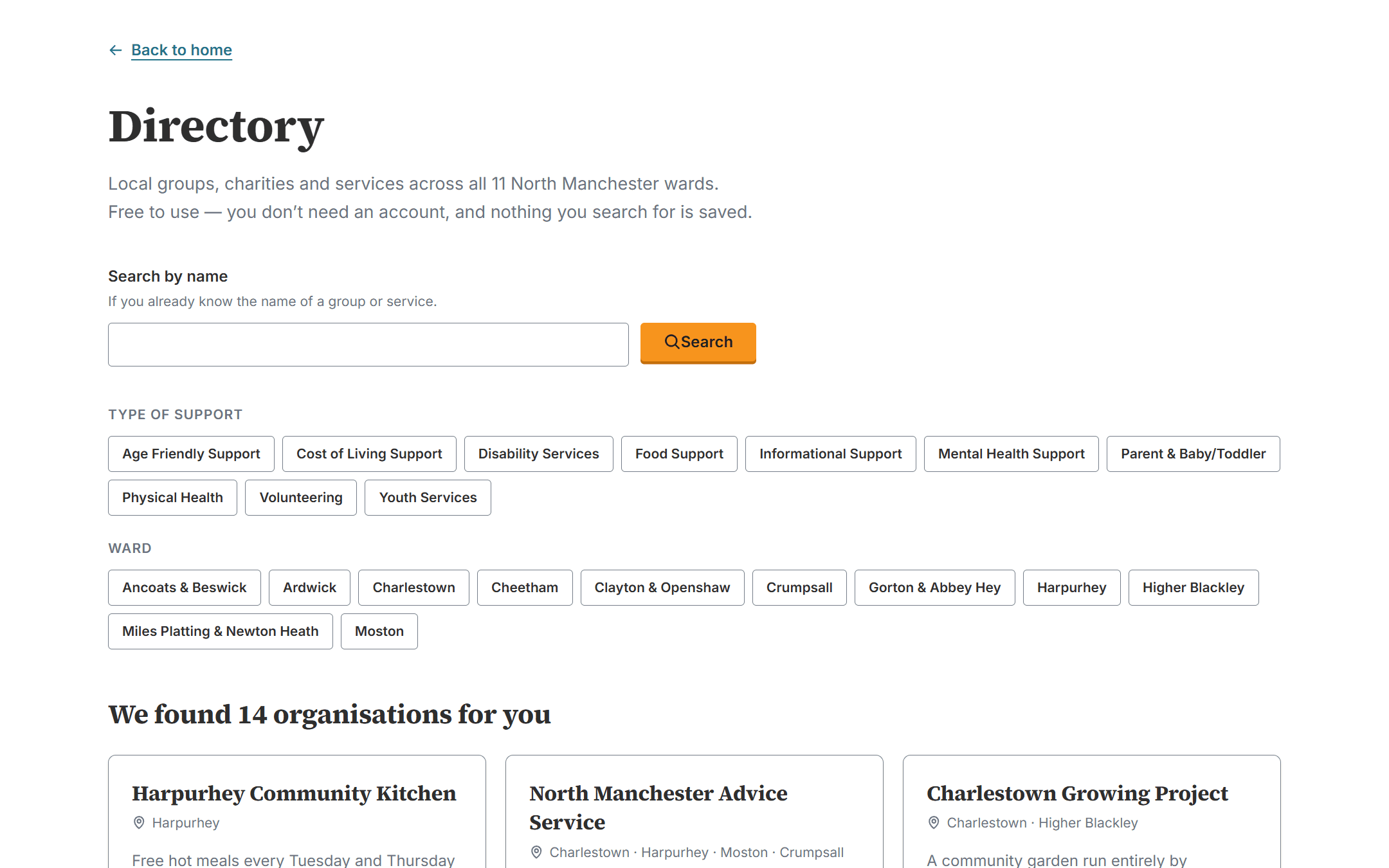 North Manchester Inclusion Partnership screenshot 1