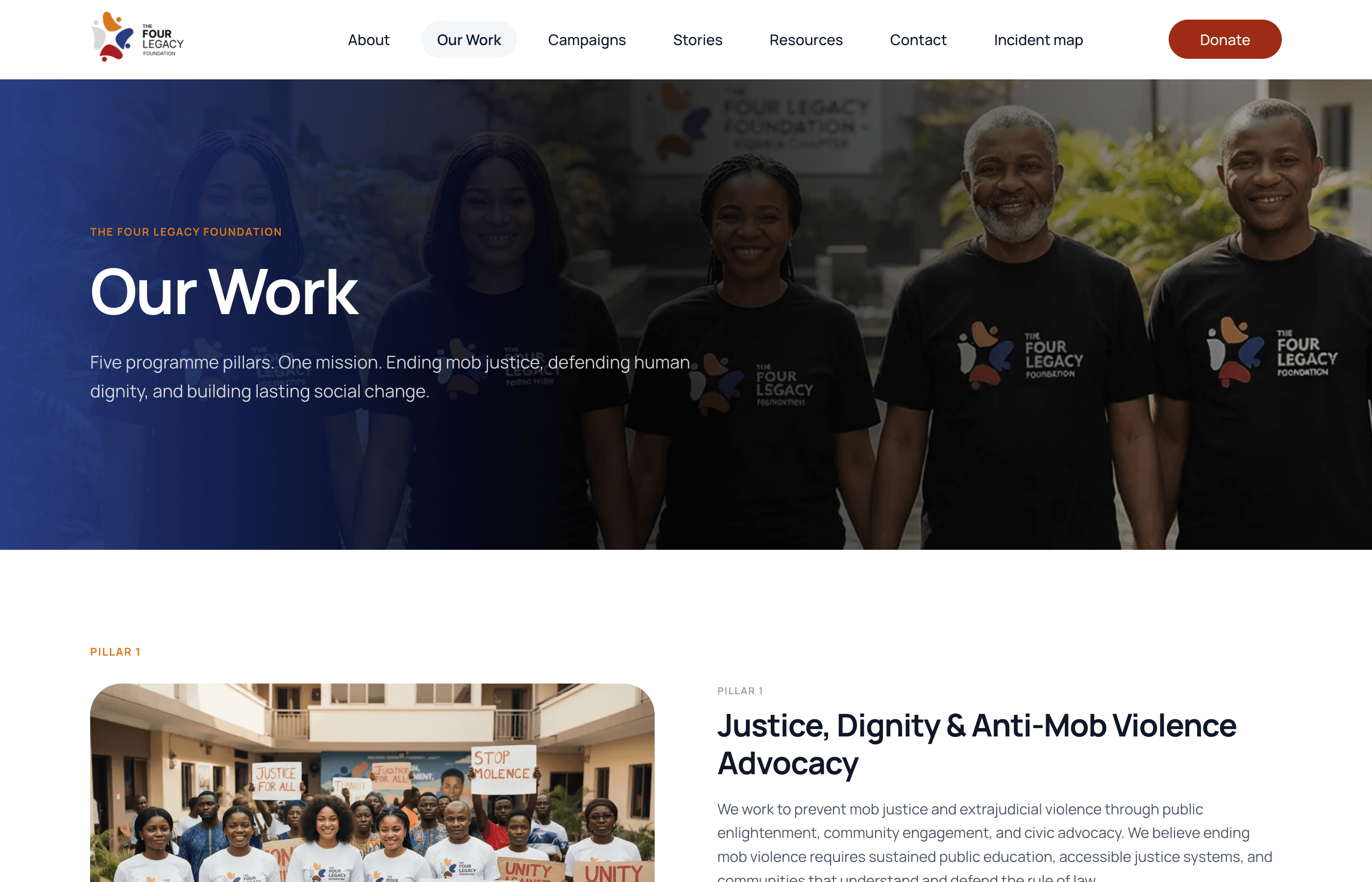 The Four Legacy Foundation screenshot 3
