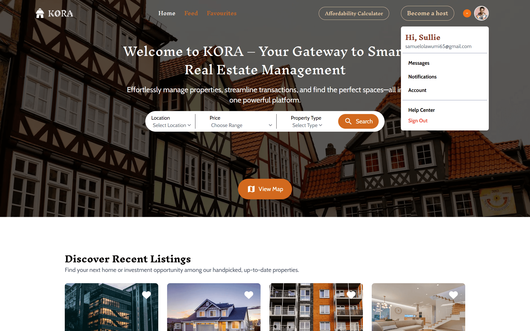 KORA Real Estate Platform