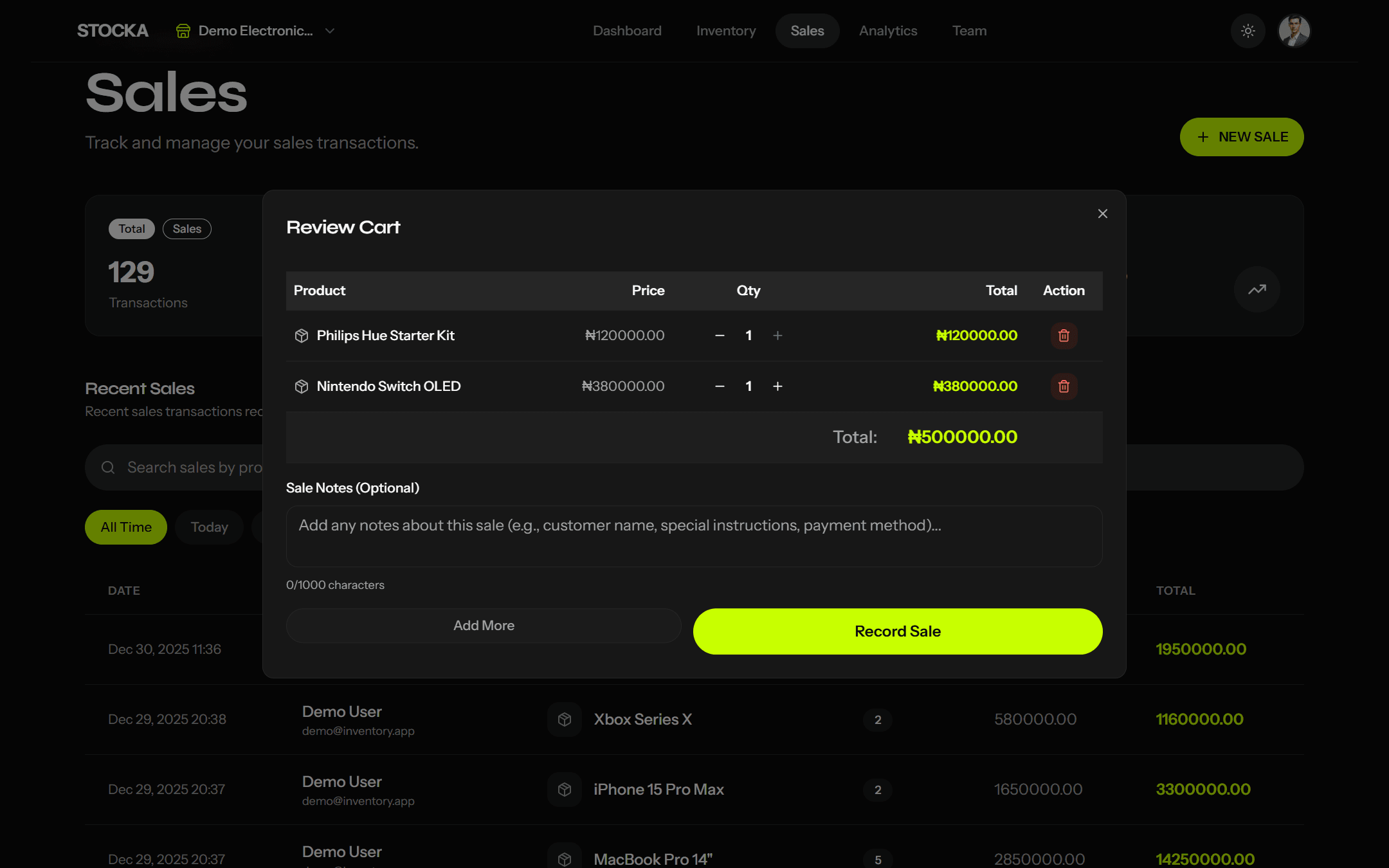 Stockeep screenshot 2